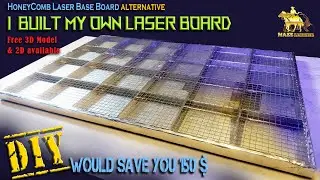 I made a LASER BASE BOARD - DIY / Honeycomb Alternative