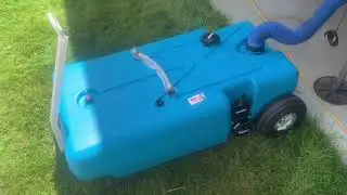 Barker 42 gallon tote along waste tank