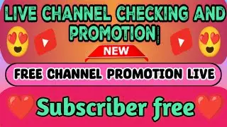 live channel checking and promotion😍free channel promotion live|@ActiveSagar24|