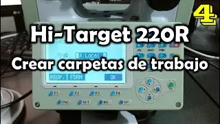 [Topografía] Hi-Target 220R: Crear carpetas de trabajo