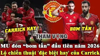 Tin mới mu 22/1, MU ra mắt t&acirc;n binh đ&aacute;ng ch&uacute; &yacute; 2026, Carrick tạo kh&aacute;c biệt chiến thuật?