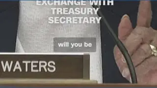Rep. Maxine Waters tells Treasury Sec. Scott Bassent to shut up in heated exchange