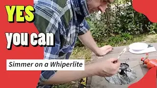 Simmering with a WhisperLite Stove | Avoid Scorching | [Your Name #shorts #fyp #camping #scout