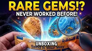 Unboxing Rare Mexican Agate + Indonesian Plume Opal Wood