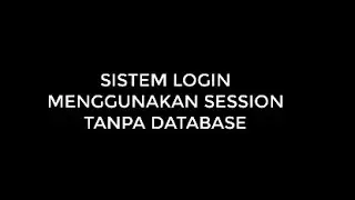 Cara membuat login dengan session PHP