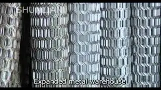 Expanded metal production line and types.