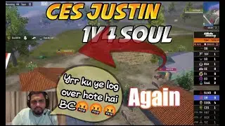 Sid, Kaash, Scout reaction on S8ul | Again 1v4 by CES JUSTIN | Sid abuses on live stream🤬 #s8ulsid