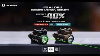 Lampe militaire avec laser vert jusqu'&agrave; -40%