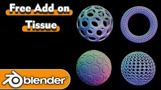 Free Add on Tissue #blendertutorial #blender #blender3d #addon