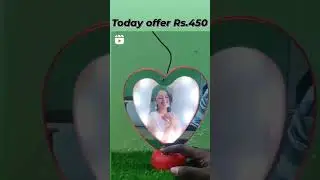 Heart shape mirror Led #subscribe  #gift #giftideas #jsgifts #jsgifts23 #mirror