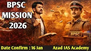 BPSC 2026 Mission शुरू | Bihar PCS Strategy + Best Guidance | 16 Jan Class Start | 9115269789