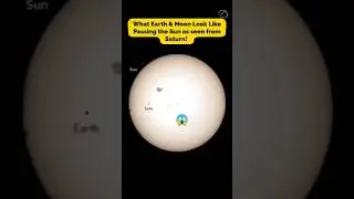 Earth & Moon from Saturn &mdash; the rarest view in the solar system #science