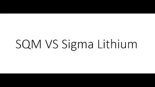 Stock Screener: Ep. 186: SQM Vs. Sigma Lithium