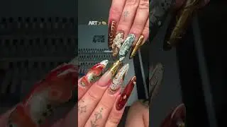 Maximalist set✨❤️ #maximalist #acrylicnails #fyp #nailtech #nailinspo #kapownails #nails