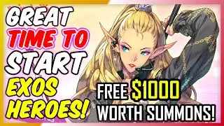 Great Time To Start Playing Exos Heroes! 40x Free Multi Summons! Insane!