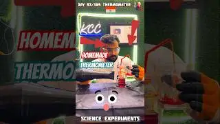 homemade thermometer | physics experiments #physics #experiment #shorts