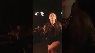 🔥 Fire Fance Dance #firefans #dance #night #beautiful #fire