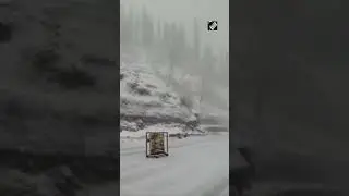 HP: Rohtang Pass receives fresh snowfall | #RohtangPass #Snowfall #HimachalPradesh