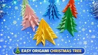 Amazing Paper Christmas Trees 🎄 | Easy Origami for Beginners