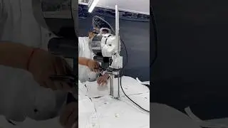 Fabric cutting machine garment factory 👔 #fabric #fashion #clothing #handmade