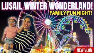 Qatar lusail winter wonderland free ride || mini vlog || FREE TICKETS || #qatar ||