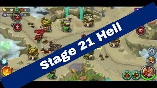 King of Defense Stage 21 Hell | Level 21 King of Defense TD Hell