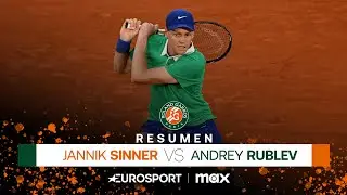 SINNER VS RUBLEV | UNA APISONADORA DE TENIS TOTAL | V&Iacute;DEO RESUMEN Y HIGHLIGHTS | ROLAND-GARROS 2025
