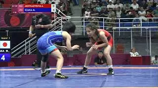 Round 3 WW - 40 kg: A. ABDYKADYROVA (KGZ) v. M. EZAKA (JPN)