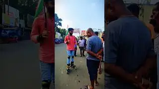 skating masti 🤣🤣 // #miniskater #skating #reaction #bharat #comedy #masti #funny