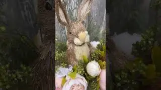 Easter Floral Arrangement with Bunny