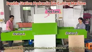 Customer&lsquo;s feedback | How 100 tons Hydraulic Die Cutting Machine Punch Cardboard