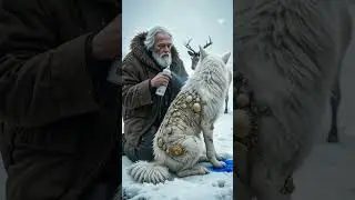 The Unlikeliest Rescue- A Reindeer, a Fisherman, and a Wolf in Need  | Relaxing ASMR & Nature Sounds