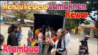 Atambua, menuju Desa Lamaknen - Kewar | Pemandangan desa di perbuktian yang indah