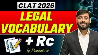 CLAT +🔥 CUET UG | Vocabulary + Reading Comprehension | English Tricks & Examples  | By Prashant Sir