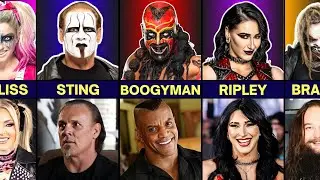 WWE Masked & Painted Wrestlers | Real Face Revealed 😱
