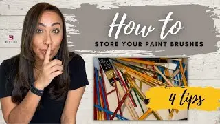 🖌 How to Store Your Paint Brushes | Paint Brush Storage | Craft Room Storage Ideas