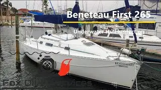 Beneteau First 265 Underwater Hull Inspection