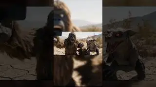 Bigfoot & Chupacabra Go Wild in the Desert 😂🌵#bigfoot #ai