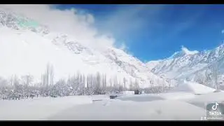 Snowfall🌨 In Darkot Valley ,Ghizer Yasin #hometown #winterseason #winterspecial #wintervibes