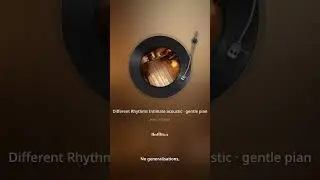Different Rhythms Intimate acoustic · gentle piano + warm 