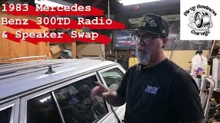 Quick Kenwood Head Unit and JL Audio speaker install on a 1983 Mercedes Benz 300TD