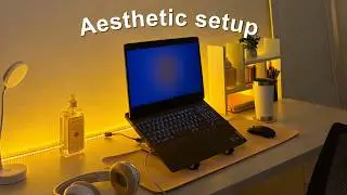 Meu setup antes e depois | Home office aesthetic e barato ✨