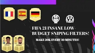 FIFA 21 | BEST LOW-BUDGET INSANE TRADING AND SNIPING FILTERS! MAKE 20K EVERY 10 MINUTES! 🤑😱