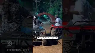 📍Hyderabad ATV ride comment for location #adventure #hyderabad #atvriding #coupleriders