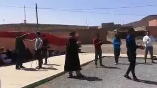 شباب صبويا يوالون اعتصامهم للمطالبة بجبر الضرر من مخلفات الحشرة القرمزية على الزراعة المعيشية