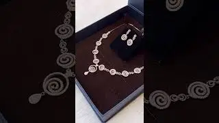 BEAUTIFUL SILVER ROSE GOLD NECKLACE #shorts #silver