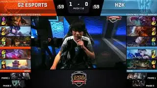 H2K vs G2 Game 1-3 Highlights 2017 EU LCS SUMMER SPLIT PLAYOFFS FULL HIGHLIGHTS SEMIFINAL