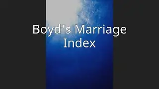 Boyd's Marriage Index