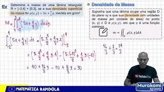 Integral Dupla: Densidade Superficial de Massa