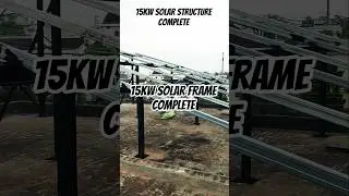 15KW Solar Frame Complete 💯 || #shorts #youtubeshorts #solar #hurairabhaisolar